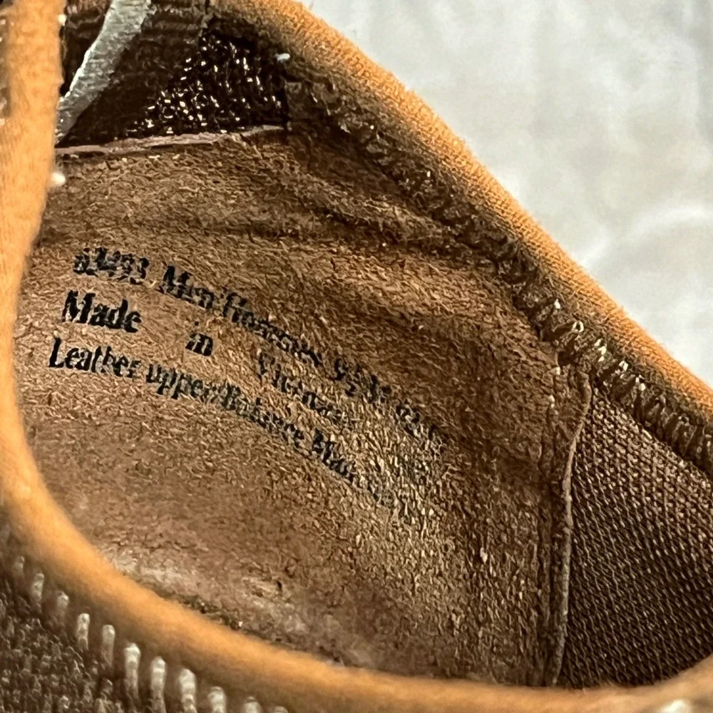 Clarks Mens Brown Boat Shoes Leather Mesh Moc Toe Loafers 9.5M 26113993 (1825)